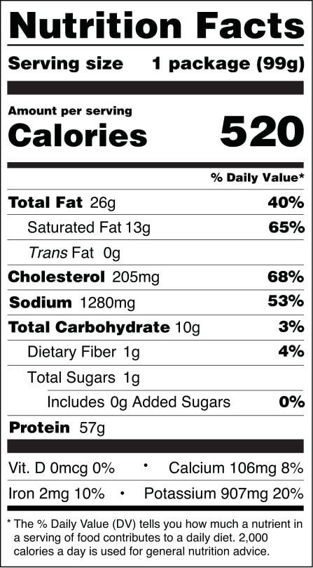 Nutrition Facts